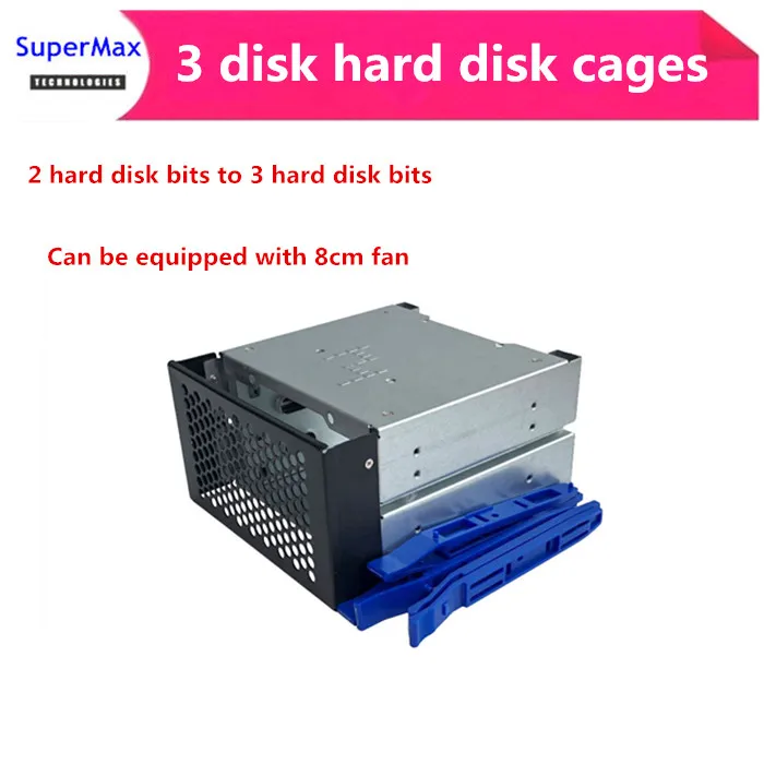 

3 disk hard disk cages occupy 2 optical drives in the chassis 3.5 inches Heng Hao hard disk box iron computer storage expansion