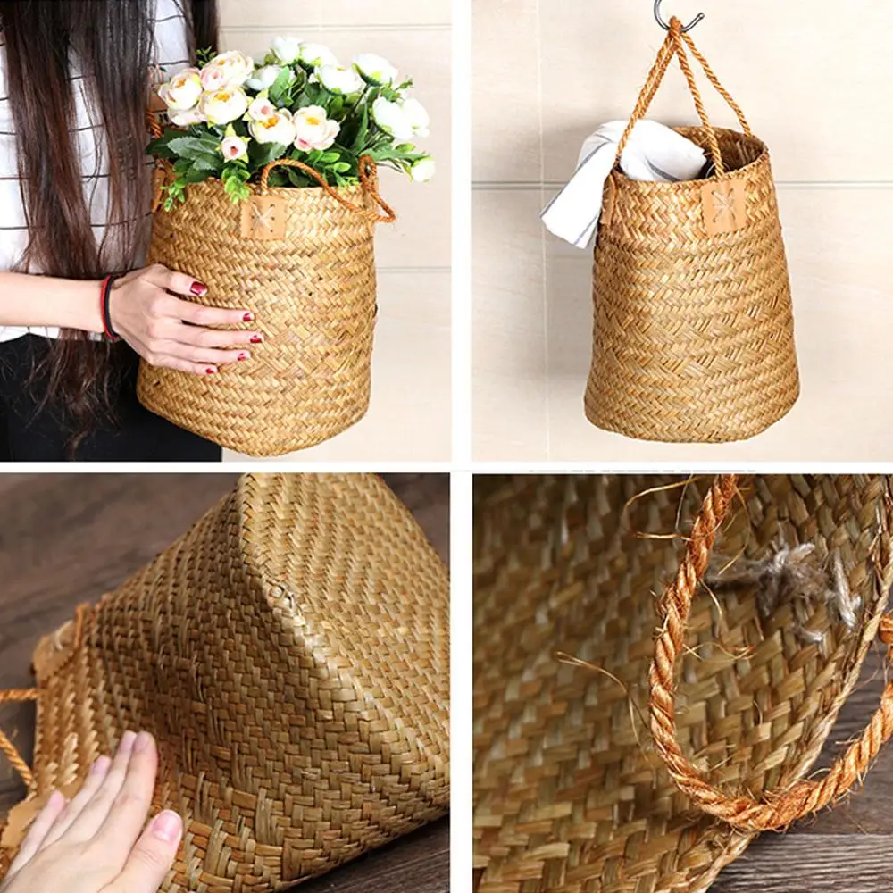 Lavender Vase Woven Sundries Storage Baskets Hanging Basket Rattan Babysbreath Potted Flowerpot Home Basket with Handle 
Lavender Vase Woven Sundries Storage Baskets Hanging Basket Rattan Babysbreath Potted Flowerpot Home Basket with Handle