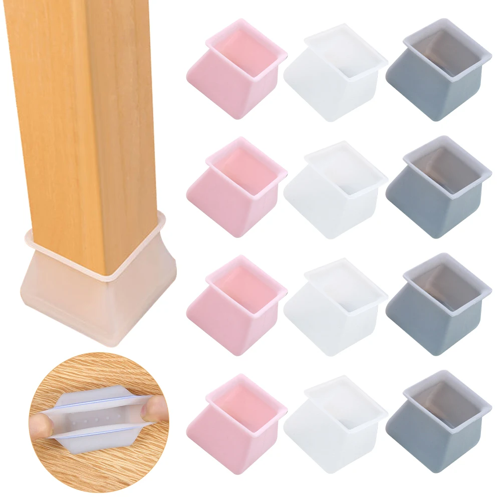 4pcs Silicone Chair Table Foot Cover Protector Round/Square Non-Slip Leg Caps Bottom Corner For Chair Leg Floor Protection
4pcs Silicone Chair Table Foot Cover Protector Round/Square Non-Slip Leg Caps Bottom Corner For Chair Leg Floor Protection