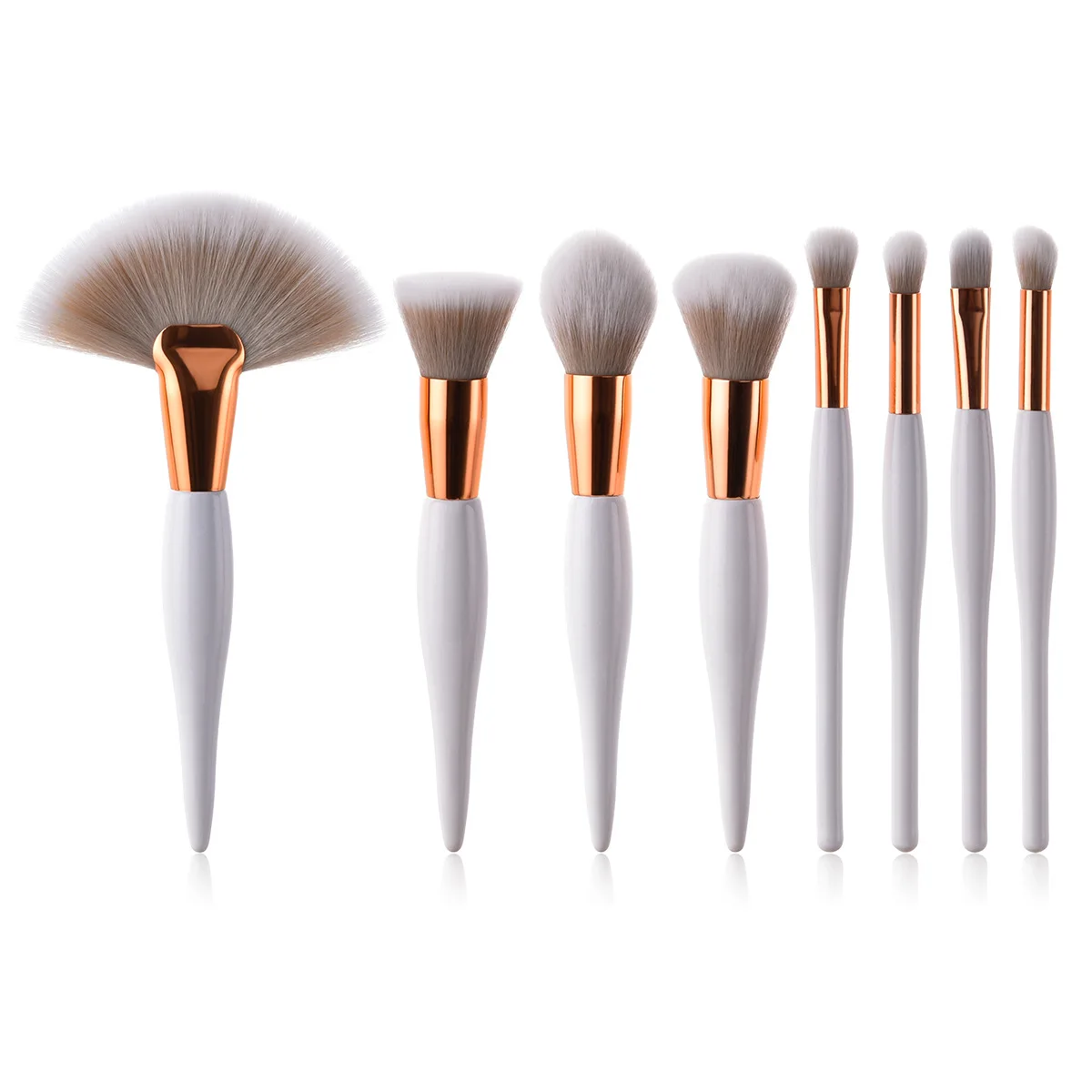 

8PCS/4PCS Professional Makeup Brush Soft Powder Blush Foundation Fan Highlighter Blending Contour Classic Face Make Up Brushes