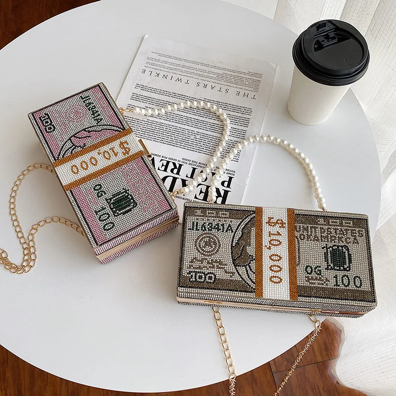 New crystal Money USD bags Dollar Design Luxury Diamond Evening Bags Party Purse Clutch Bags Wedding Dinner Purses and Handbags
New crystal Money USD bags Dollar Design Luxury Diamond Evening Bags Party Purse Clutch Bags Wedding Dinner Purses and Handbags