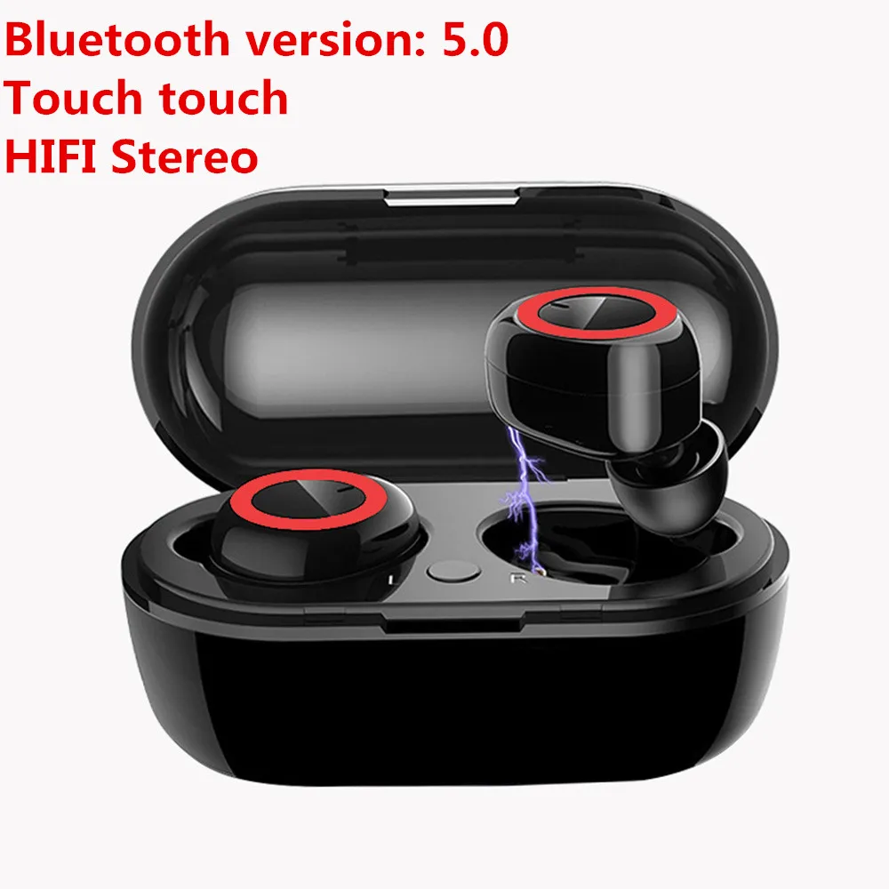 Беспроводные наушники дешевый наушник Bluetooth 5 0 TWS сенсорные магнитные