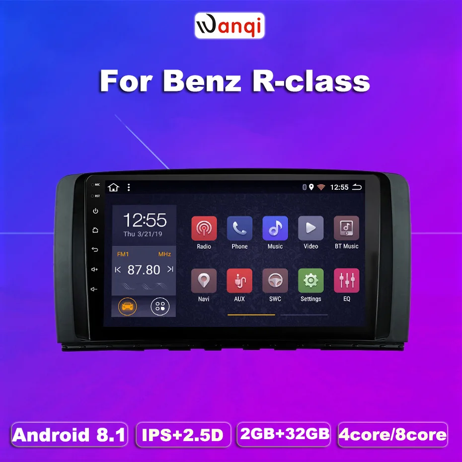2G Оперативная память 32G Встроенная 9 дюймов Android 8 1 CarRadio gps навигации для Mercedes Benz R