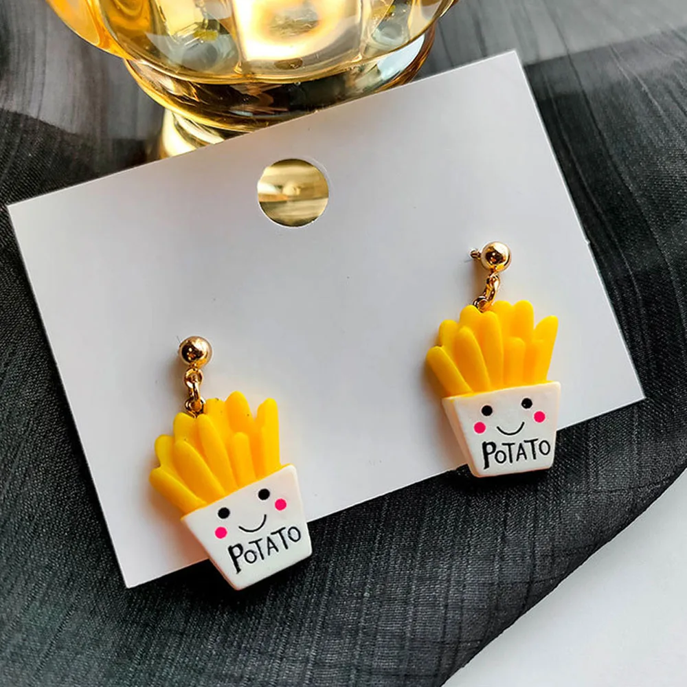 In 2021, New Style Hyperbole Earrings Fashion Cute French Fries Shape Stud Earrings Exquisite Lovely Decorations In Women
In 2021, New Style Hyperbole Earrings Fashion Cute French Fries Shape Stud Earrings Exquisite Lovely Decorations In Women