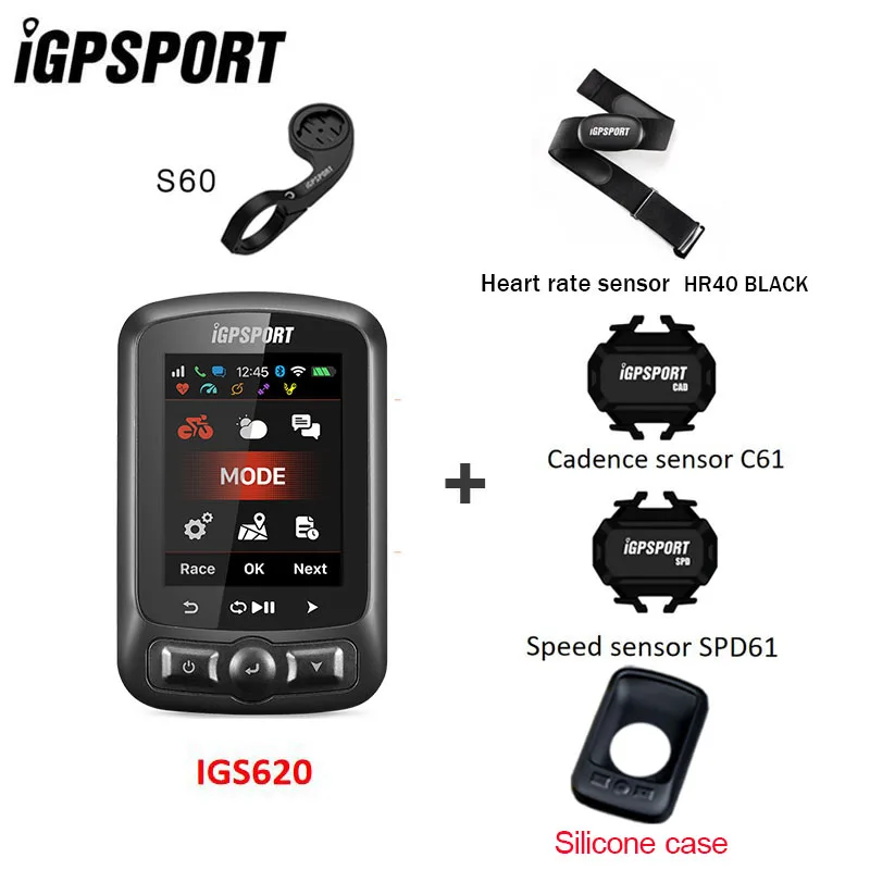 Новое поступление gps порт IGS620 GPS велосипедный компьютер с датчиками пульсометр