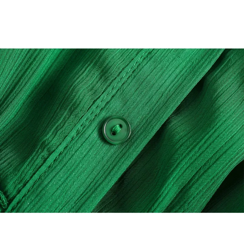 Za New Women Green Chiffon Dress Half Sleeve V Neck High Waist Slim Long Length Dress Female Holiday Long Dess
Za New Women Green Chiffon Dress Half Sleeve V Neck High Waist Slim Long Length Dress Female Holiday Long Dess