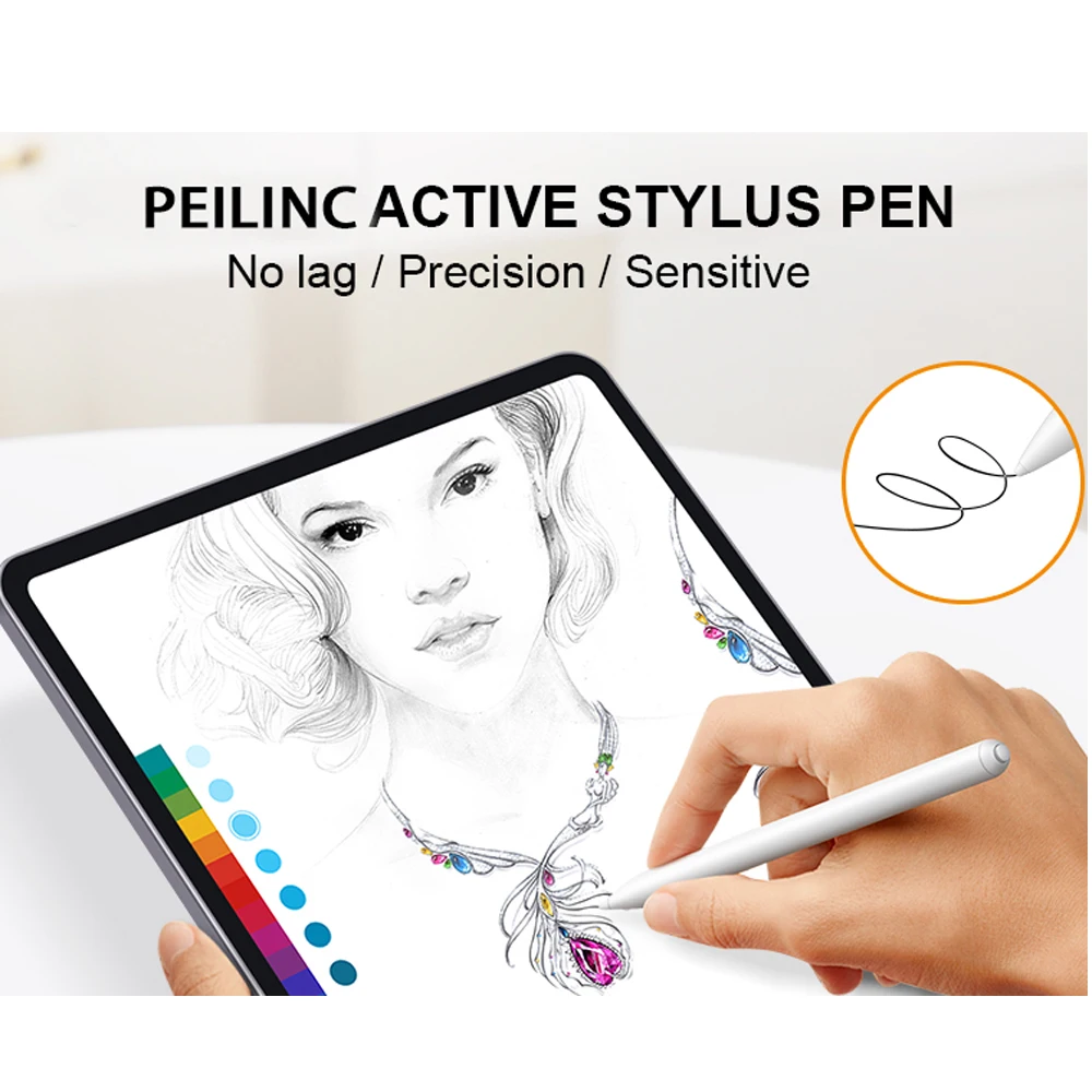Stylus Pen for iPad pencil, Active iPad Pen with Palm Rejection, for iPad 6th/7th/8th, iPad Mini Pro, iPad Air Pro, iPad Pro
Stylus Pen for iPad pencil, Active iPad Pen with Palm Rejection, for iPad 6th/7th/8th, iPad Mini Pro, iPad Air Pro, iPad Pro