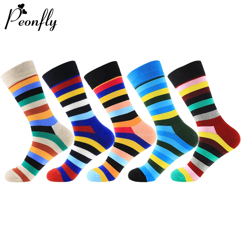 Peonfly Colorful Vintage Striped Printed Men Funny Casual Harajuku Hip Hop Happy Socks Combed Cotton Calcetines Hombre
Peonfly Colorful Vintage Striped Printed Men Funny Casual Harajuku Hip Hop Happy Socks Combed Cotton Calcetines Hombre