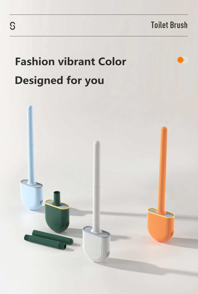 Silicone Toilet Brush Stand Non-slip Compact Detachable Handle Wall-mounted No-dead Angle Cleaning Kit WC Bathroom
Silicone Toilet Brush Stand Non-slip Compact Detachable Handle Wall-mounted No-dead Angle Cleaning Kit WC Bathroom