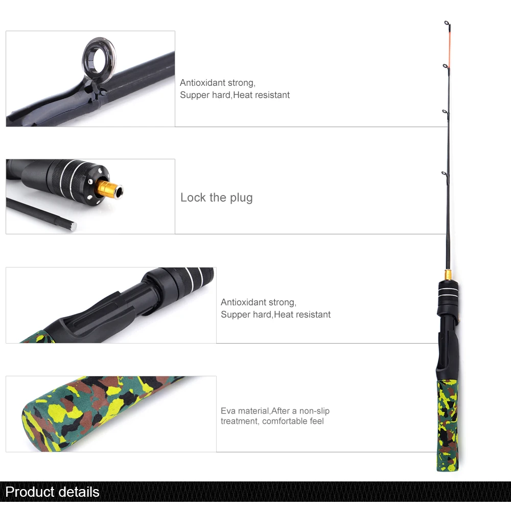 FISH KING 50/75 CM 2 Sections Fishing Wheel Reels Spinning Fly Fishing Rod Winter Ice Fishing Rod Gear Tackle Tools
FISH KING 50/75 CM 2 Sections Fishing Wheel Reels Spinning Fly Fishing Rod Winter Ice Fishing Rod Gear Tackle Tools