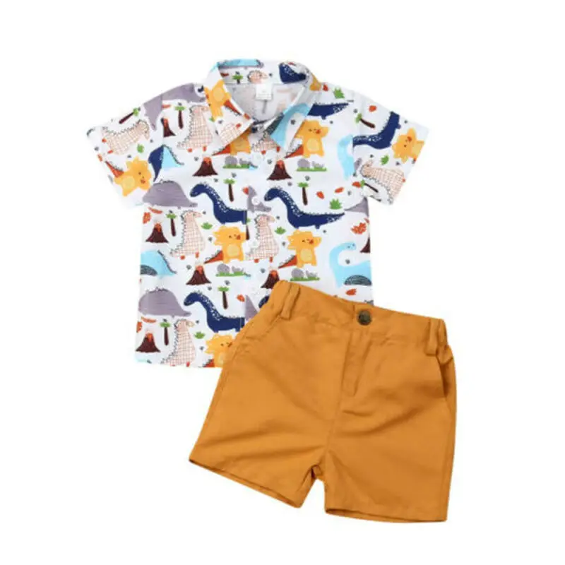 Kids Baby Boy Summer Clothes Short Sleeve Dinosaur Print Shirt Tops Shorts Pant Bottom 2PCS Clothing Set
Kids Baby Boy Summer Clothes Short Sleeve Dinosaur Print Shirt Tops Shorts Pant Bottom 2PCS Clothing Set