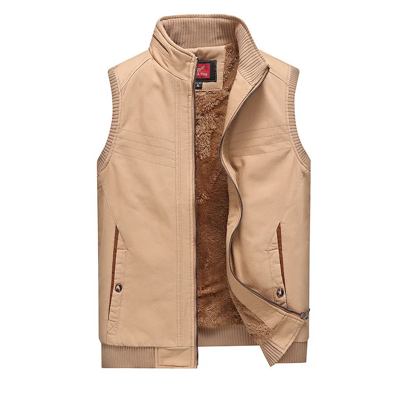 4XL Mens Winter Thicken Fleece Vest Waistcoat Cotton Sleeveless Casual Jacket Male Super Warm Vest Men's Clothing Khaki Vest Men
4XL Mens Winter Thicken Fleece Vest Waistcoat Cotton Sleeveless Casual Jacket Male Super Warm Vest Men's Clothing Khaki Vest Men