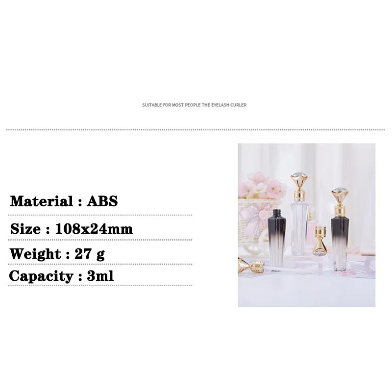 3ml ABS Diamond Lip Gloss Tube Lipstick Balm Wand Tube Lip Care Serum Bottle Sample Vials Women Girls Travel Cosmetic Refillable
3ml ABS Diamond Lip Gloss Tube Lipstick Balm Wand Tube Lip Care Serum Bottle Sample Vials Women Girls Travel Cosmetic Refillable