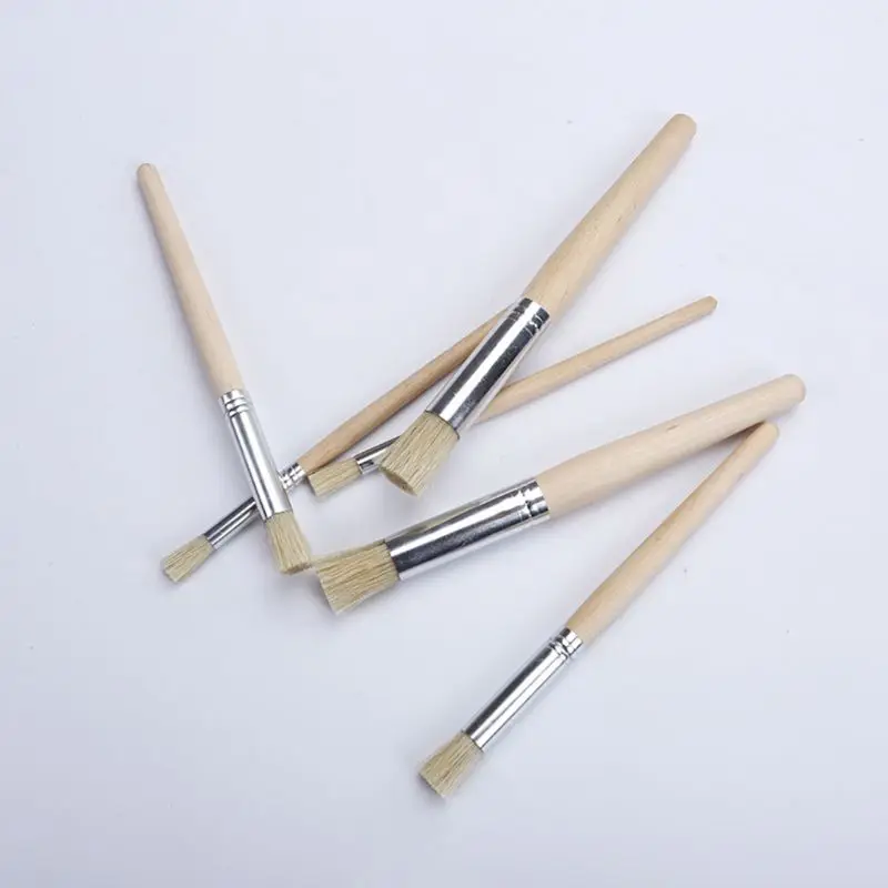 6pcs/set Watercolor Acrylic Painting Stencil Brush Different Size Wooden Handle QX2B
6pcs/set Watercolor Acrylic Painting Stencil Brush Different Size Wooden Handle QX2B