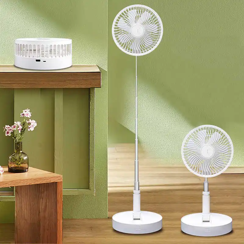 Portable Household USB Fan Height Adjustment Aluminum Alloy Rod Retractable Compact Table Fan for Easy Storage Humidification 
Portable Household USB Fan Height Adjustment Aluminum Alloy Rod Retractable Compact Table Fan for Easy Storage Humidification