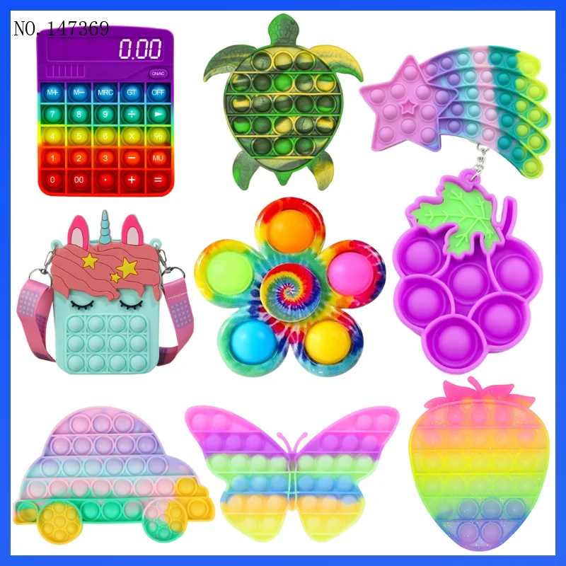 Rainbow Bubble Pops Kids Fidget Toys Sensory Autisim Special Need Its Anti-stress Stress Relief Squishy Butterfly Fidget Toy
Rainbow Bubble Pops Kids Fidget Toys Sensory Autisim Special Need Its Anti-stress Stress Relief Squishy Butterfly Fidget Toy