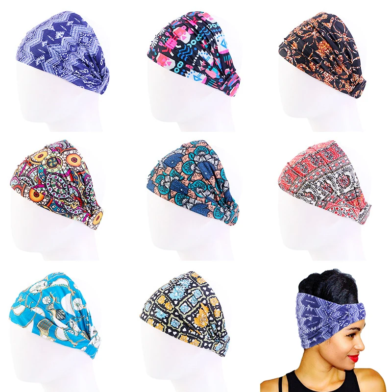 Ethnic Style Headband With High Elastic Wide Brim Headband Hot Sale Vintage Colorful Flower Print Bohemia Hair Accessories
Ethnic Style Headband With High Elastic Wide Brim Headband Hot Sale Vintage Colorful Flower Print Bohemia Hair Accessories
