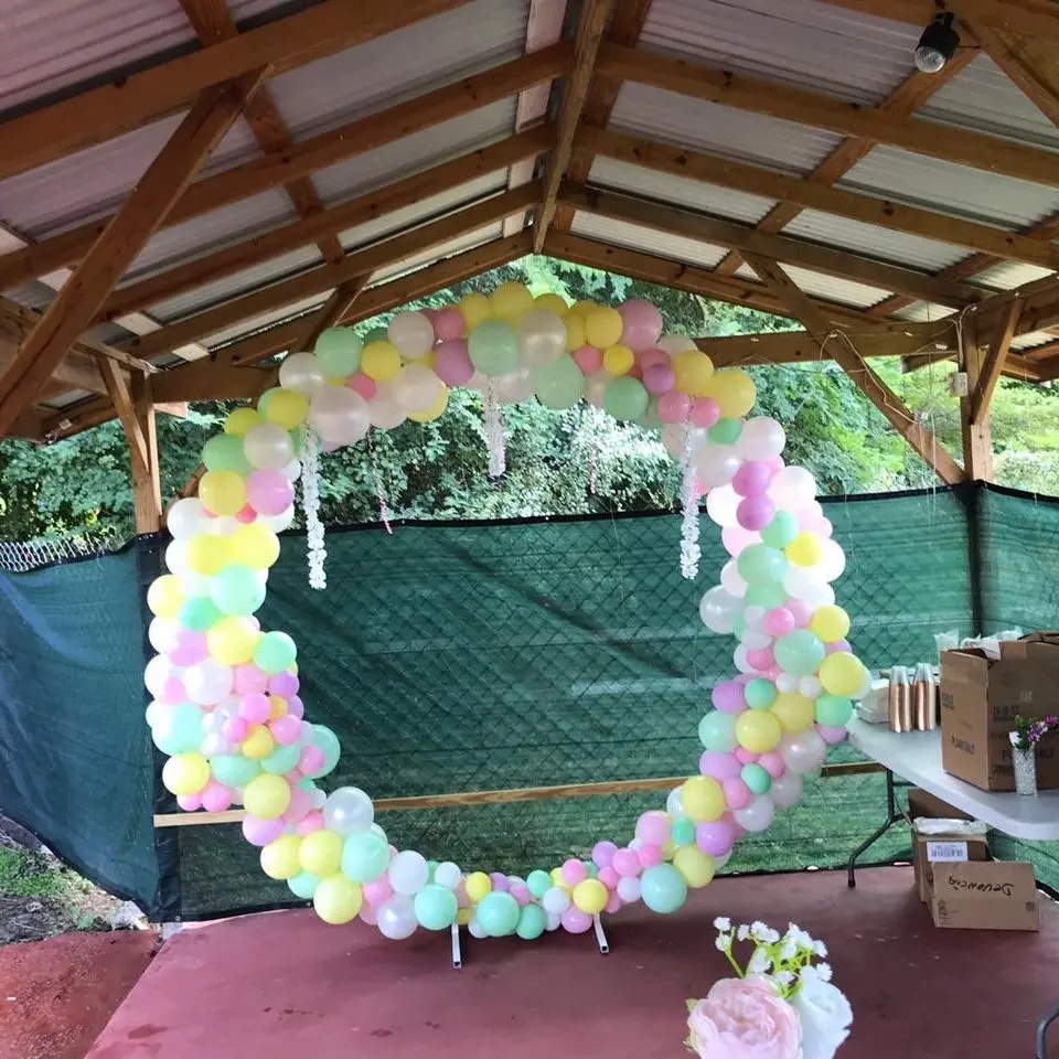 6foot 8foot 2.5m big Circle Wedding Birthday Arch Decoration Background Wrought Props Single Arch flower door rack Outdoor Lawn
6foot 8foot 2.5m big Circle Wedding Birthday Arch Decoration Background Wrought Props Single Arch flower door rack Outdoor Lawn