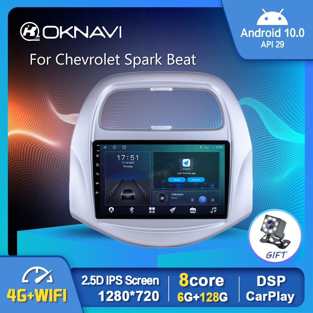 OKNAVI Android 9.0 Car Radio For Chevrolet Spark Beat 2019 GPS Stereo Auto Player Carplay DSP 6G 128G Video Out 9" No 2 din DVD
OKNAVI Android 9.0 Car Radio For Chevrolet Spark Beat 2019 GPS Stereo Auto Player Carplay DSP 6G 128G Video Out 9" No 2 din DVD