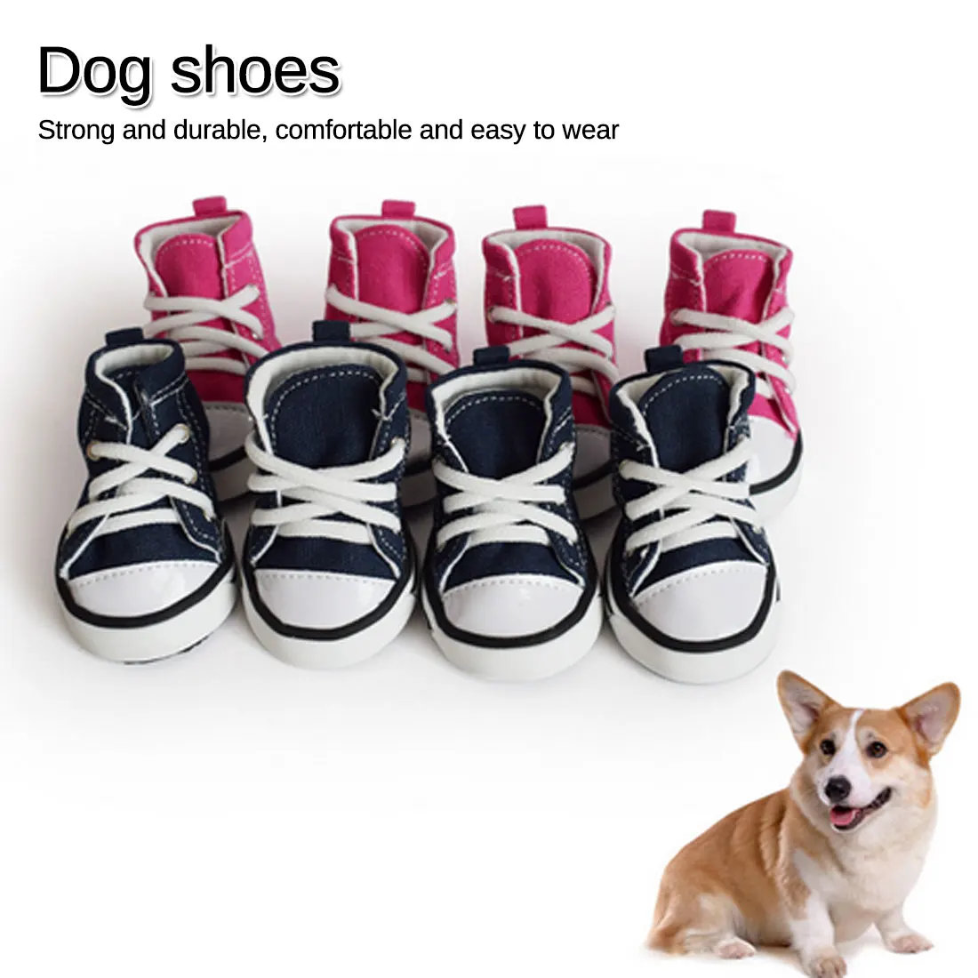 4 Pcs/Set Anti-skidding Canvas Dog Shoes Pet Shoes Waterproof Shoes Sneakers Breathable Booties For Dog Denim Socks Pet Supplies
4 Pcs/Set Anti-skidding Canvas Dog Shoes Pet Shoes Waterproof Shoes Sneakers Breathable Booties For Dog Denim Socks Pet Supplies
