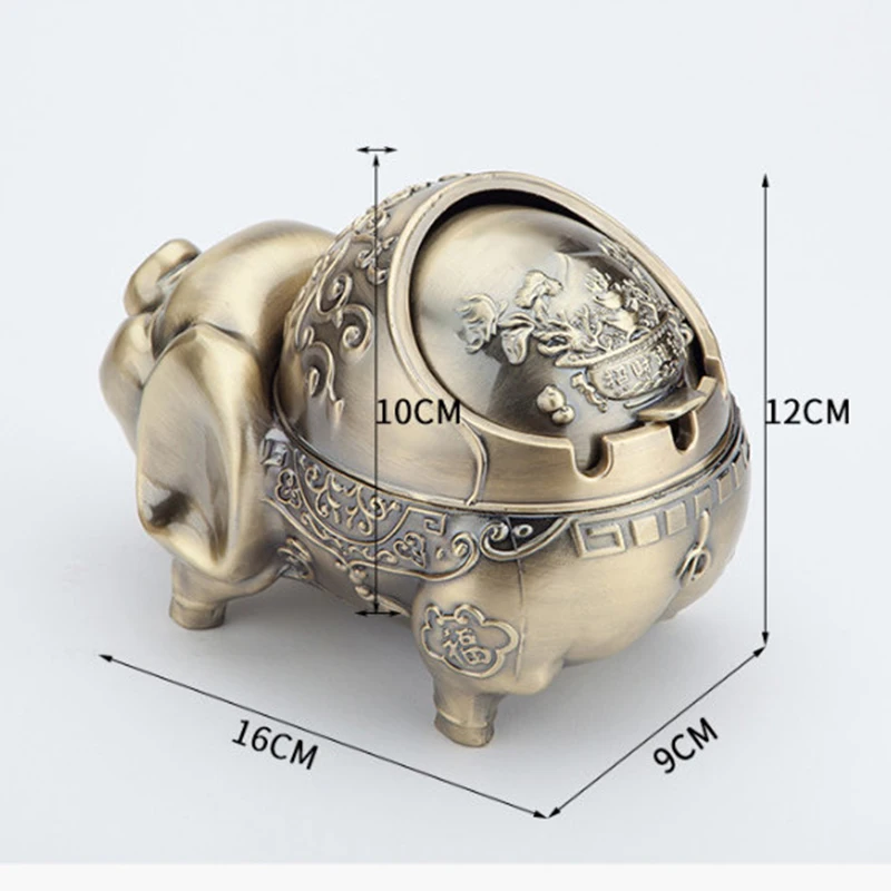 JINSERTA Cute Pig Car Ashtray with Lid Zinc Alloy Ashtray Anti Fly Ash Large Capacity Ash Holder Storage for Car Home Office
JINSERTA Cute Pig Car Ashtray with Lid Zinc Alloy Ashtray Anti Fly Ash Large Capacity Ash Holder Storage for Car Home Office