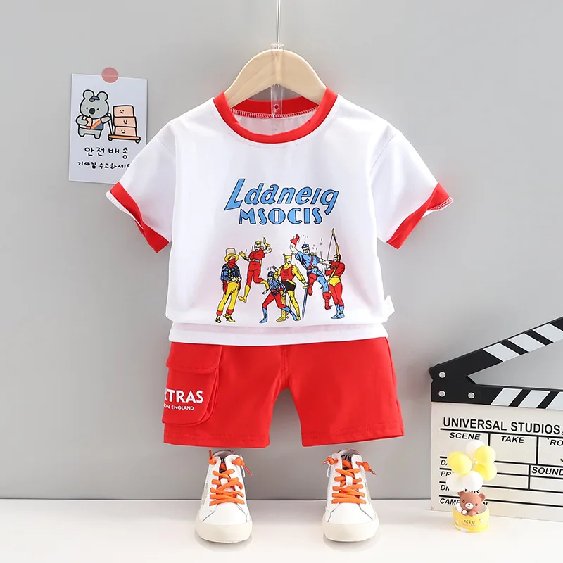 Toddler Boys Fashion casual Clothing Set New Summer Baby Cool Cartoon T-shirt+Tooling Shorts 2-piece Suits Toddler Girls Clothes
Toddler Boys Fashion casual Clothing Set New Summer Baby Cool Cartoon T-shirt+Tooling Shorts 2-piece Suits Toddler Girls Clothes