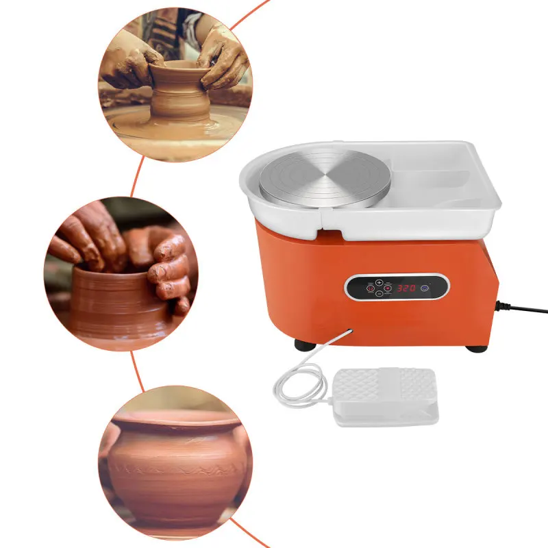 LCD Electric Potter Wheel Machine 25cm 35W DIY Ceramic Work Ceramics Clay Rotating Carving Kit Tools
LCD Electric Potter Wheel Machine 25cm 35W DIY Ceramic Work Ceramics Clay Rotating Carving Kit Tools