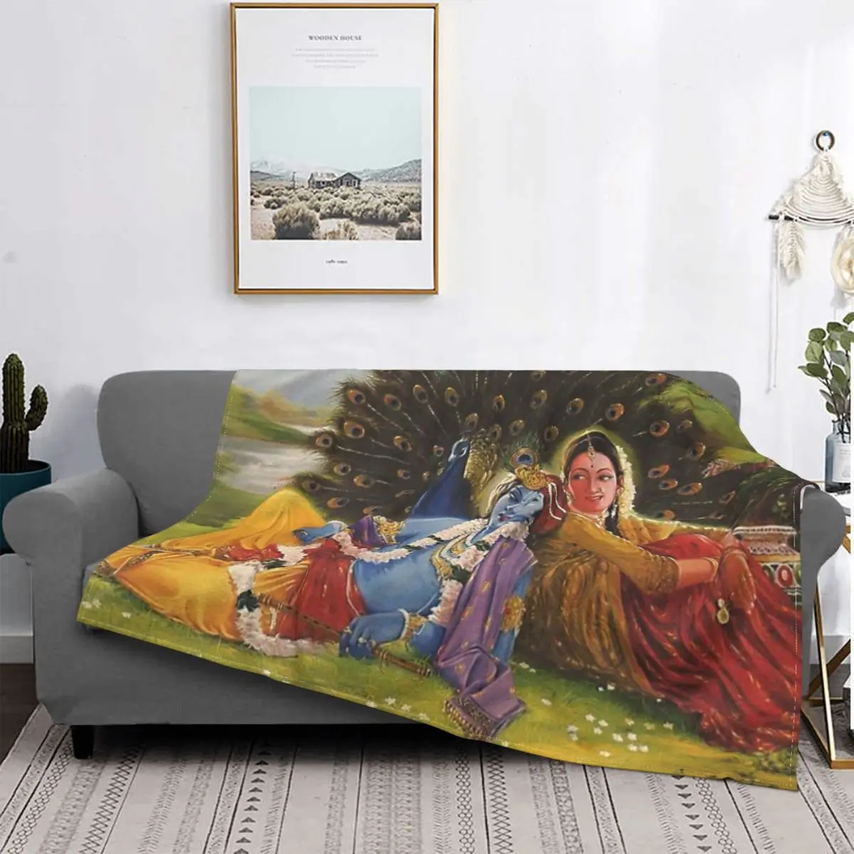 Indian Hindu God Velvet Throw Blanket Divine Krishna Radha Blanket for Home Outdoor Super Soft Bedroom Quilt
Indian Hindu God Velvet Throw Blanket Divine Krishna Radha Blanket for Home Outdoor Super Soft Bedroom Quilt