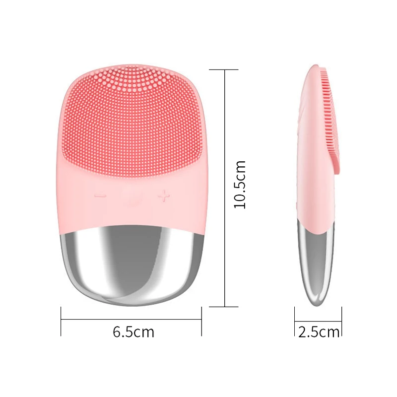 Mini Silicone Electric Face Cleansing Brush Electric Facial Cleanser Sonic Facial Cleansing Brush Skin Massager Skin Care Tools
Mini Silicone Electric Face Cleansing Brush Electric Facial Cleanser Sonic Facial Cleansing Brush Skin Massager Skin Care Tools