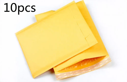 10 Pcs/set Bubble Paper Envelopes Gifts Package Mailers 90X130mm Yellow kraft paper 
10 Pcs/set Bubble Paper Envelopes Gifts Package Mailers 90X130mm Yellow kraft paper