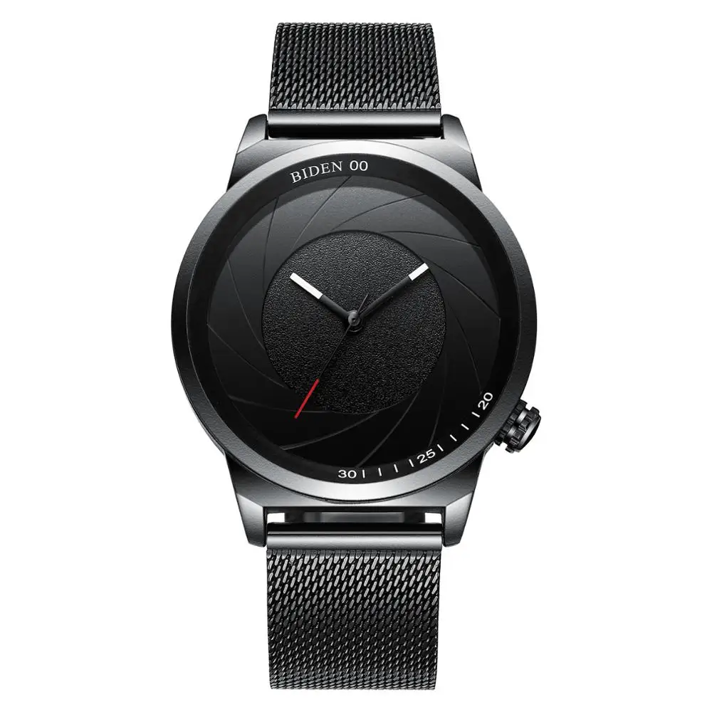 BIDEN Creative Unique Swirl Watches Stainless Steel Strap Mesh Quartz Sport Watch Men Watch Watches relogio masculino
BIDEN Creative Unique Swirl Watches Stainless Steel Strap Mesh Quartz Sport Watch Men Watch Watches relogio masculino