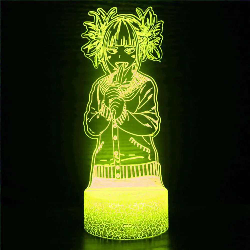 LED Night Light My Hero Academy Toga Himiko Figure USB Night Light Children's Gift Bedroom Decoration Light Bedside 3D Light
LED Night Light My Hero Academy Toga Himiko Figure USB Night Light Children's Gift Bedroom Decoration Light Bedside 3D Light