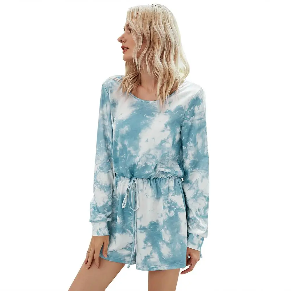 Autumn Winter Casual Street Style Women's Playsuits Jumpsuits Long Sleeve O-neck Lace Up Printed Loose Dye Women Playsuits
Autumn Winter Casual Street Style Women's Playsuits Jumpsuits Long Sleeve O-neck Lace Up Printed Loose Dye Women Playsuits