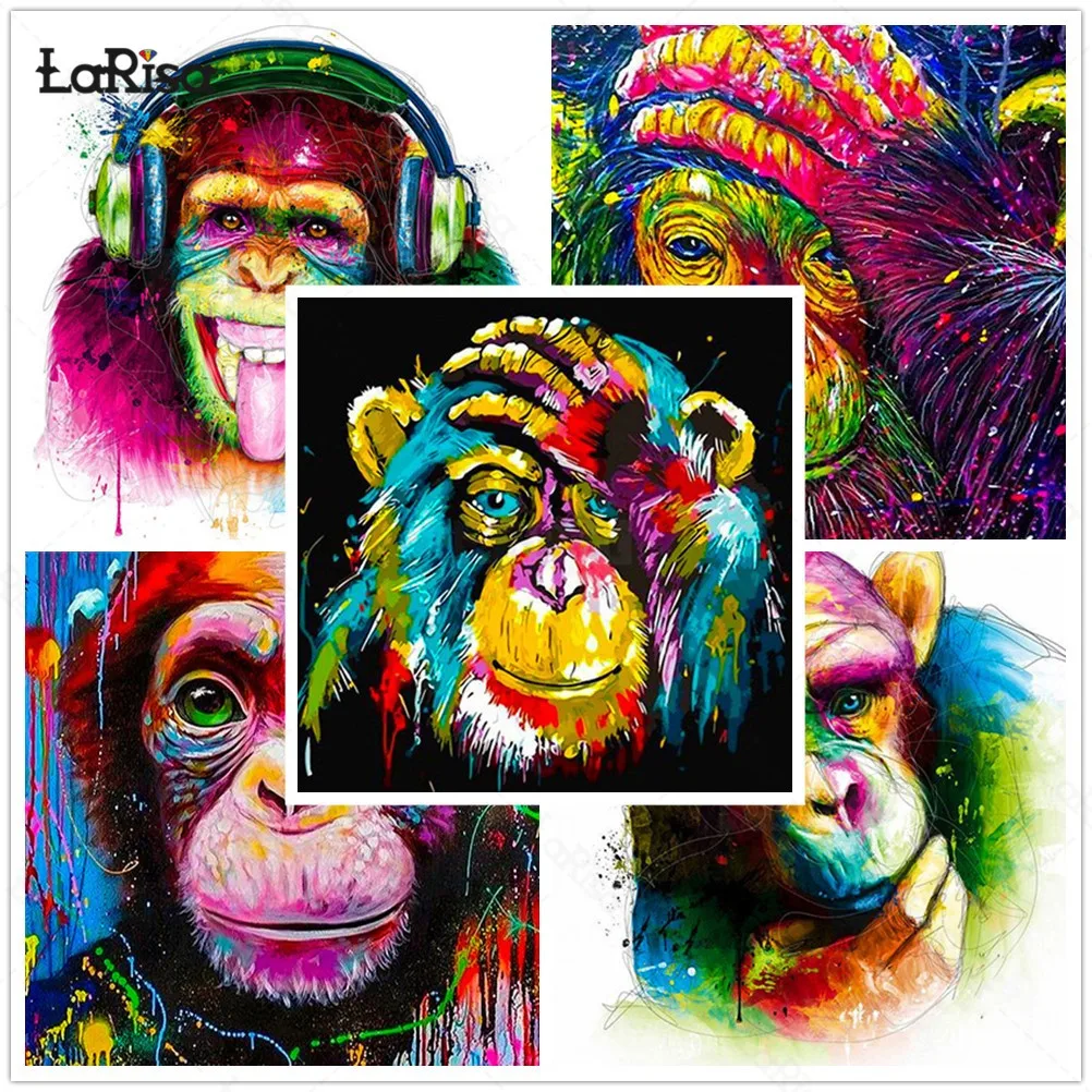 Monkey Diamond Painting 5D DIY Diamond Embroidery Cross Stitch Full Square/round Animal Mosaic painting Home Decor Family Gift
Monkey Diamond Painting 5D DIY Diamond Embroidery Cross Stitch Full Square/round Animal Mosaic painting Home Decor Family Gift