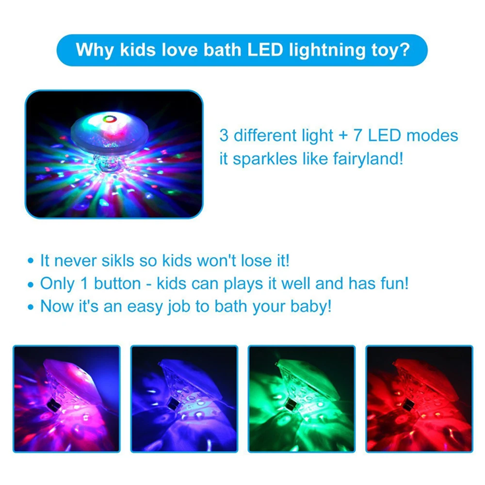 Battery Powered Underwater Fountain Light Bathtub Light Swimming Pool Float Lamp LED Light Children'S Pool Light Outdoor Decor
Battery Powered Underwater Fountain Light Bathtub Light Swimming Pool Float Lamp LED Light Children'S Pool Light Outdoor Decor