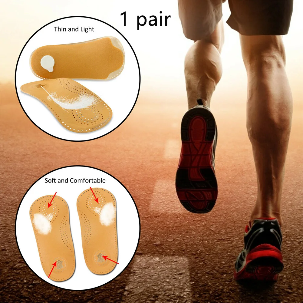 PU Leather Pads Flat Foot Sports Fasciitis Shoe Orthotic Insoles Correct Arch Support Plantar Cushion Shock Absorption Non Slip
PU Leather Pads Flat Foot Sports Fasciitis Shoe Orthotic Insoles Correct Arch Support Plantar Cushion Shock Absorption Non Slip