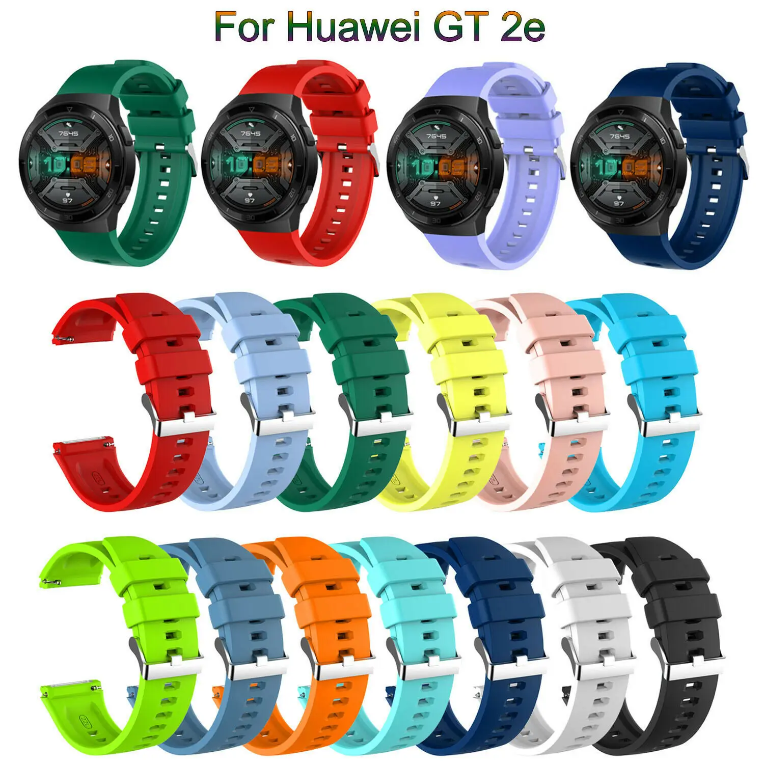 Ремешок силиконовый спортивный для смарт-часов Huawei Watch GT 2e, резиновый браслет для наручных часов, Ширина 22 мм
Ремешок силиконовый спортивный для смарт-часов Huawei Watch GT 2e, резиновый браслет для наручных часов, Ширина 22 мм