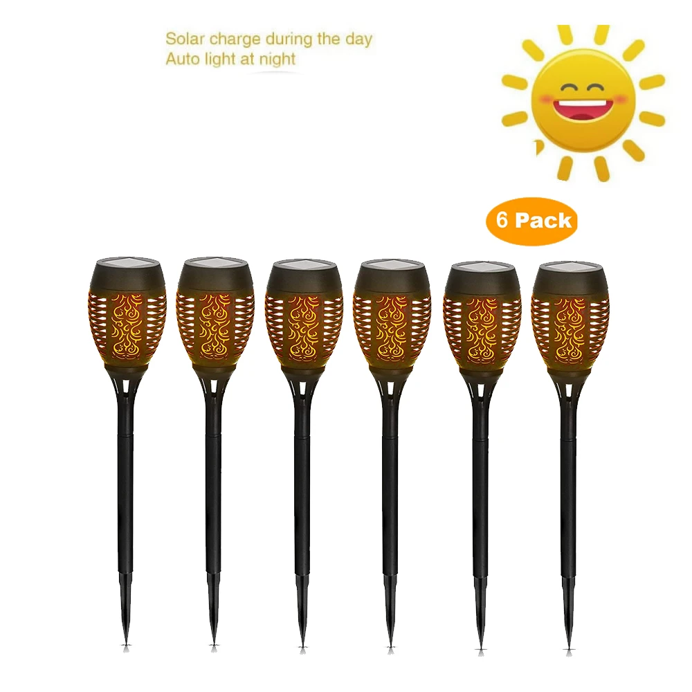 6 pcs 12 LED Waterproof Flickering Flame Solar Torch Light Garden Lamp Outdoor Landscape Decoration Garden Lawn Light
6 pcs 12 LED Waterproof Flickering Flame Solar Torch Light Garden Lamp Outdoor Landscape Decoration Garden Lawn Light