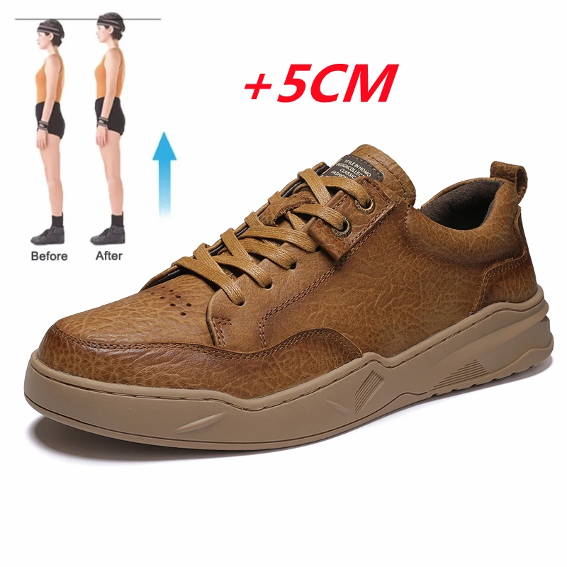 Men's Shoes Elevator Shoes Height Increase Shoes Insole 5cm Men's Leisure Increased Leather Breathable Trend Joker Sports Shoes
Men's Shoes Elevator Shoes Height Increase Shoes Insole 5cm Men's Leisure Increased Leather Breathable Trend Joker Sports Shoes