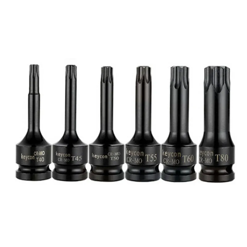 One Pcs 1/2 Torx Bit Socket Air Impact Wrench Adaptor Bits T30 T40 T45 T50 T55 T60 T70 T80 T100 Home Screw Driver Tools
One Pcs 1/2 Torx Bit Socket Air Impact Wrench Adaptor Bits T30 T40 T45 T50 T55 T60 T70 T80 T100 Home Screw Driver Tools