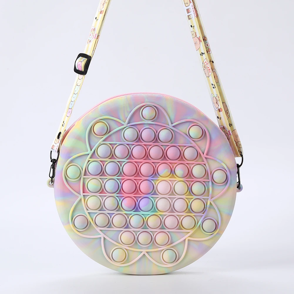 Силиконовая нажимная сумка через плечо с пузырьками, сенсорные игрушки, антистресс, аутизм, для взрослых и детей
Силиконовая нажимная сумка через плечо с пузырьками, сенсорные игрушки, антистресс, аутизм, для взрослых и детей