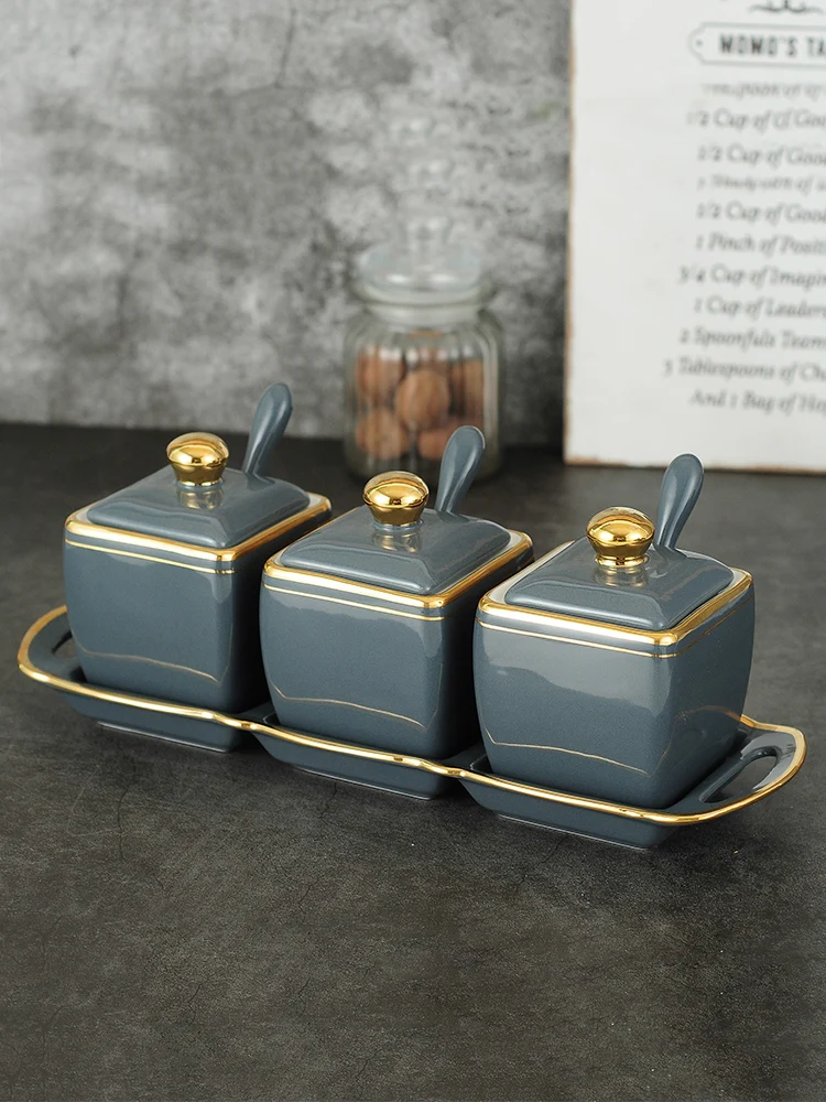 Nordic Ceramic Seasoning Box Set Sugar Bowl Spice Jars Salt and Pepper Shaker Household Especieros Para Cocina Kitchen Tools
Nordic Ceramic Seasoning Box Set Sugar Bowl Spice Jars Salt and Pepper Shaker Household Especieros Para Cocina Kitchen Tools