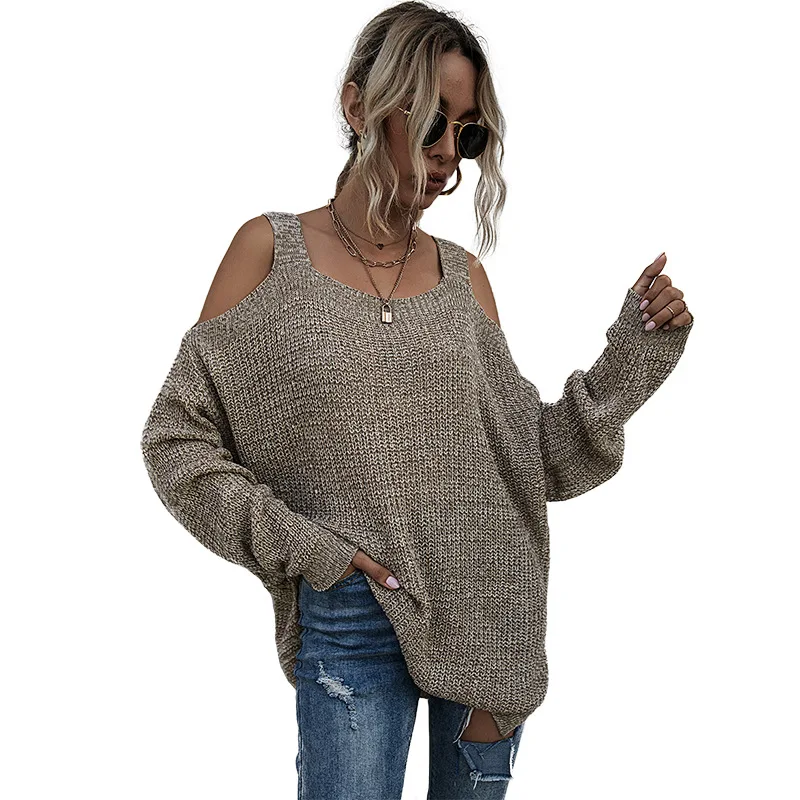 Knitted Casual Loose-shoulder Sweater Women's Long Sleeves 2020 Autumn Winter Oversized Sweater Korean Winter Tops
Knitted Casual Loose-shoulder Sweater Women's Long Sleeves 2020 Autumn Winter Oversized Sweater Korean Winter Tops
