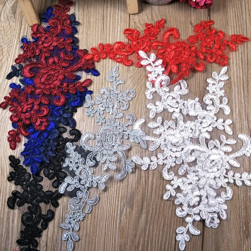 3pairs/6pcs White Purple Ivory Delicate Wedding Veil Head Ornaments Lace Applique Lace Trim Dress DIY Lace Accessories 21X10cm
3pairs/6pcs White Purple Ivory Delicate Wedding Veil Head Ornaments Lace Applique Lace Trim Dress DIY Lace Accessories 21X10cm