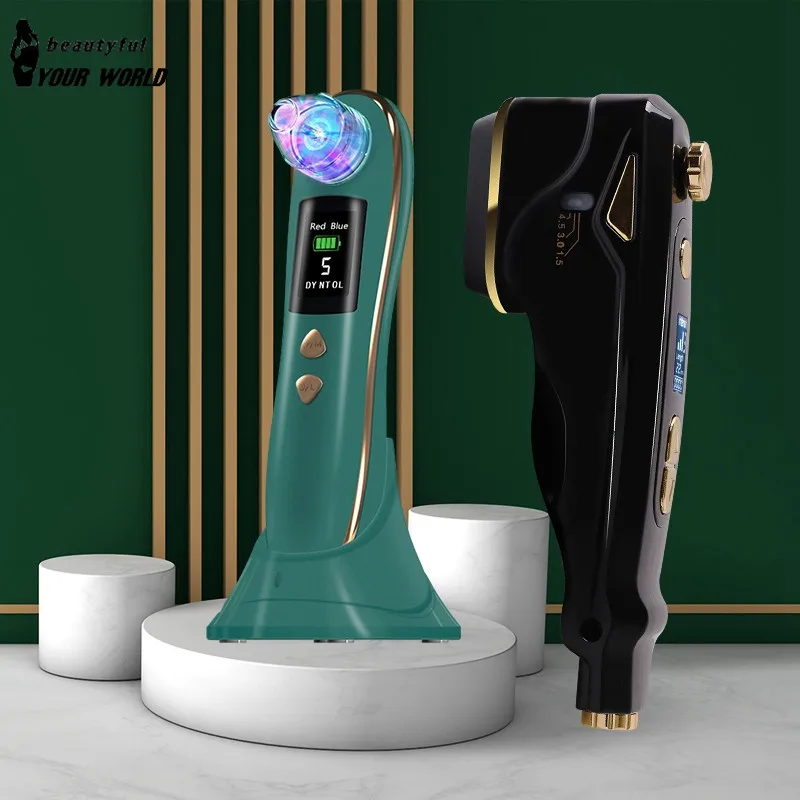 

Rechargeable Blackhead Vacuum Remover Facial Pore Cleaner With MINI Hifu Skin Rejuvenation Anti Aging Wrinkle Beauty Machine