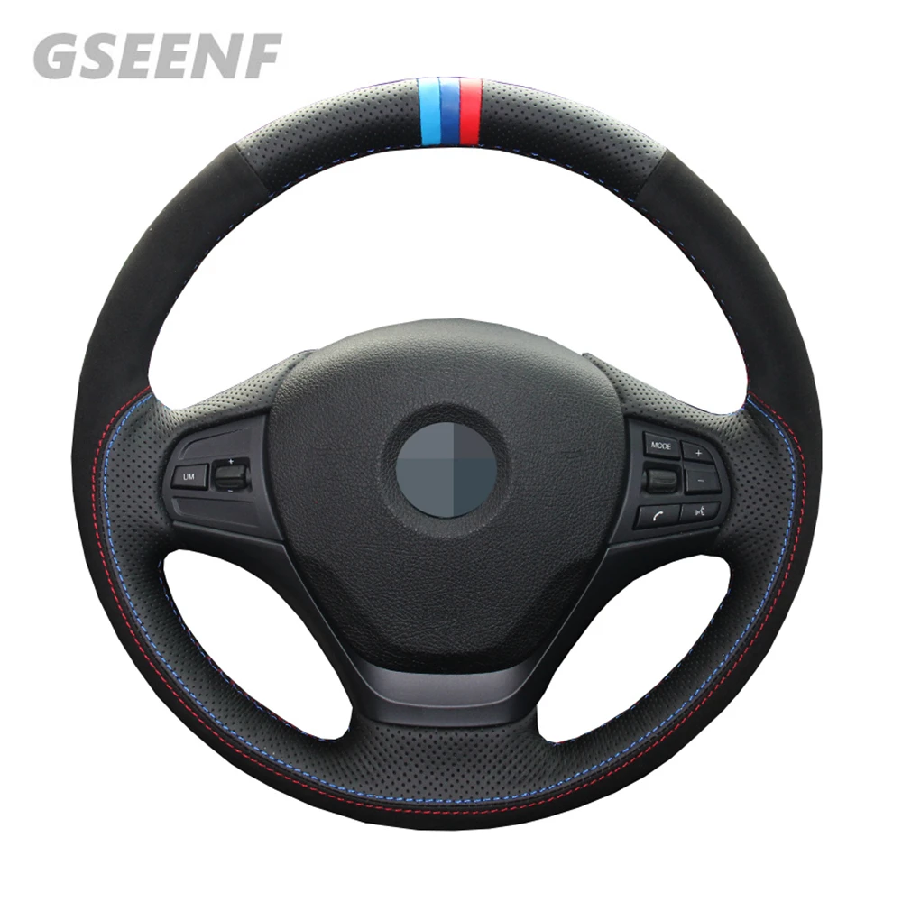 For BMW F30 316i 320i 328i Braid On The Car Steering Wheel Cover Black Hand-stitched Comfortable and Wearable Soft Suede
For BMW F30 316i 320i 328i Braid On The Car Steering Wheel Cover Black Hand-stitched Comfortable and Wearable Soft Suede
