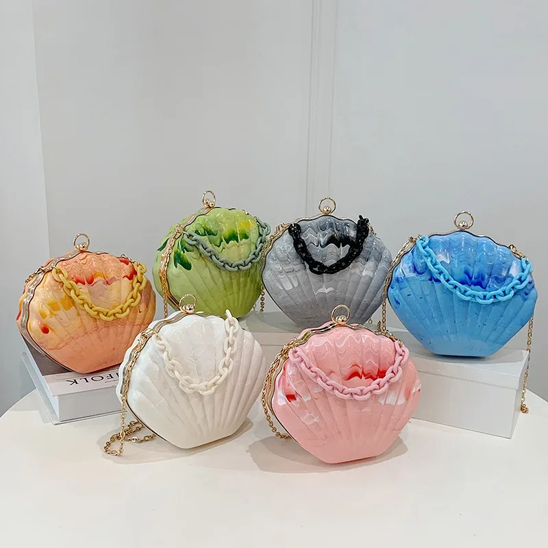 Summer Fashion Ink Pattern Acrylic Shell Bag Design Thick Chain Strap Messenger Bag High Quality Pvc Handbag Evening Party Purse
Summer Fashion Ink Pattern Acrylic Shell Bag Design Thick Chain Strap Messenger Bag High Quality Pvc Handbag Evening Party Purse
