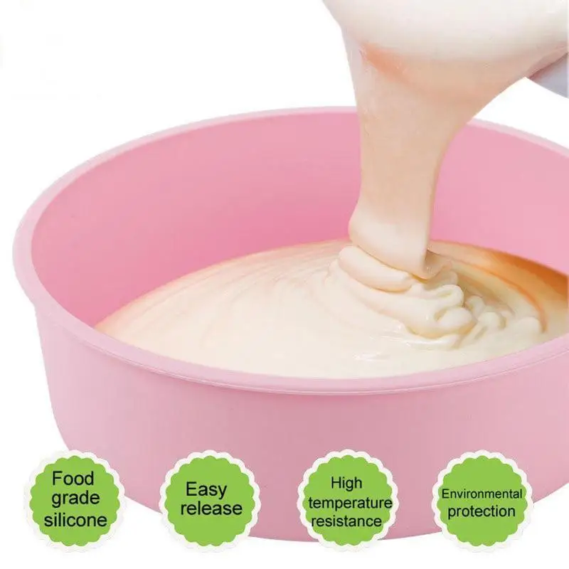 8 Inch DIY Silicone Round Cake Pan Tin Non-Stick Baking New Color Pan Baking Tray Baking Tin Cake Tin Random V0O3 
8 Inch DIY Silicone Round Cake Pan Tin Non-Stick Baking New Color Pan Baking Tray Baking Tin Cake Tin Random V0O3
