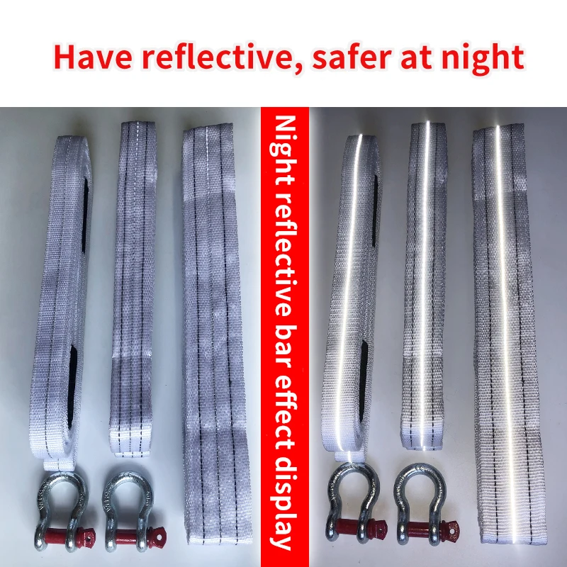Towing Rope Strape Cable With U Hooks 5m 18tons Shackle High Strength Nylon With Reflective Light For Car Truck Trailer SUV
Towing Rope Strape Cable With U Hooks 5m 18tons Shackle High Strength Nylon With Reflective Light For Car Truck Trailer SUV