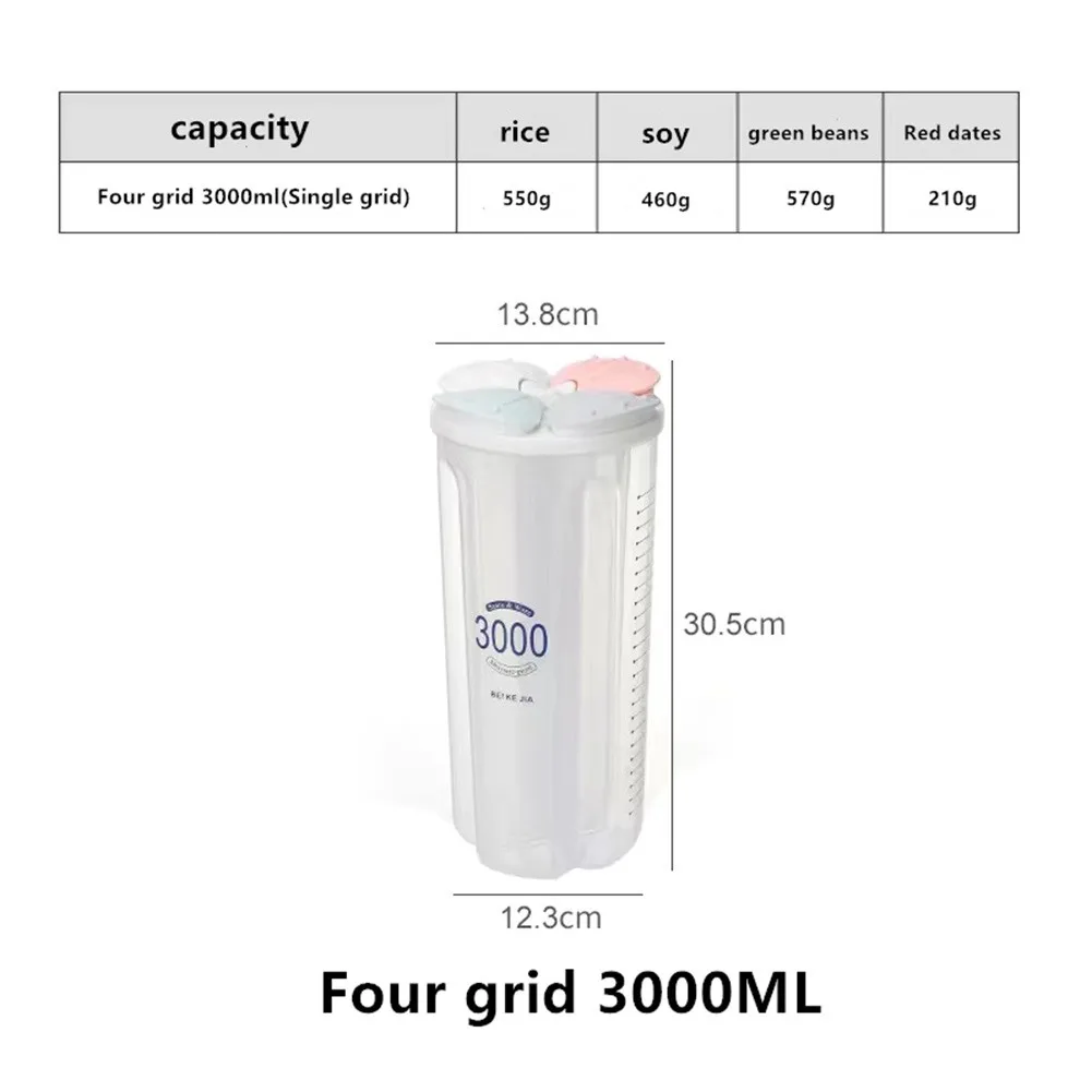 Transparent Design Storage Tank Food Storage Non-toxic Cereal Storage Box Rotating Lid Dry Food Kitchen Food Grade Storage Tank
Transparent Design Storage Tank Food Storage Non-toxic Cereal Storage Box Rotating Lid Dry Food Kitchen Food Grade Storage Tank